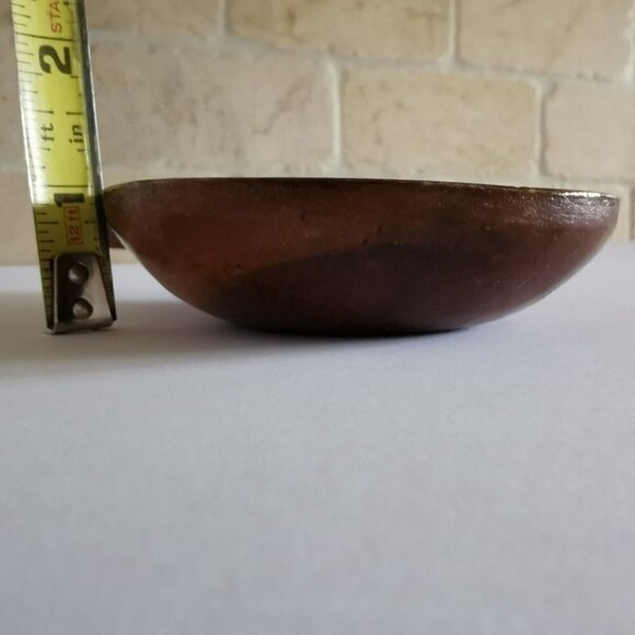 Wood Pineapple Trinket Tray Capiz Shell Inlay, Bowl Display Kitschy Decor - Picture 6 of 7